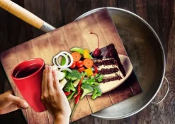 SKÄRBRÄDA I GLASPLATTA 52x40 TÅRTA