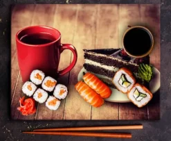 SKÄRBRÄDA I GLASPLATTA 52x40 TÅRTA