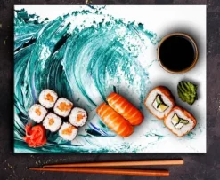 SKÄRBRÄDA I GLASPLATTA 52x40 VÅG