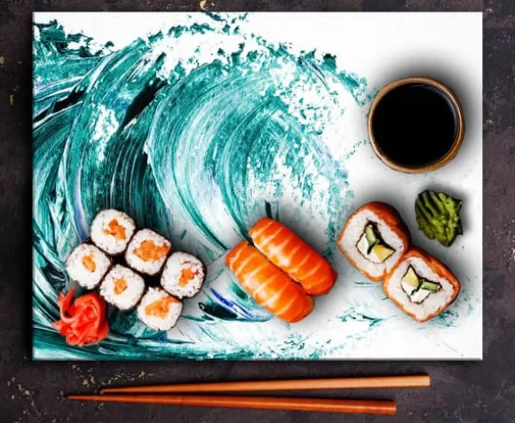 SKÄRBRÄDA I GLASPLATTA 52x40 VÅG