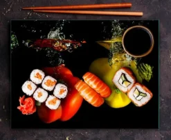 SKÄRBRÄDA I HÄRDAT GLAS 30x22 PEPPER