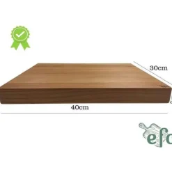 Skärbräda i trä - Efo - 40x30x4 cm - Bokträ - Handtvättbar - Rundade kanter
