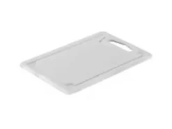Skärbräda 50x30x2 cm med juice groove Plast Vit
