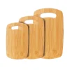 Skärbrädeset i bambu, 3 delar, lätt att rengöra
