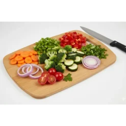 Skärbrädeset i bambu, 3 delar, lätt att rengöra