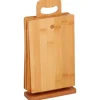 Skärbrädeset i bambu med ställ 7 delar
