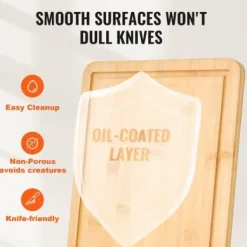 Skärbrädeset, 38.1x25.4x1.5 cm, Bambuträ