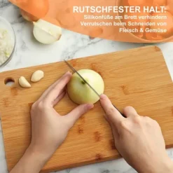 Skärbrädor, 33x22x1,5 cm, 28x22x1,5 cm, 22x15x1,5 cm, Naturlig