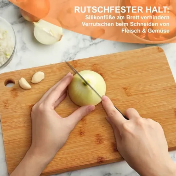 Skärbrädor, 33x22x1,5 cm, 28x22x1,5 cm, 22x15x1,5 cm, Naturlig