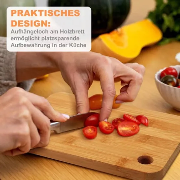 Skärbrädor, 33x22x1,5 cm, 28x22x1,5 cm, 22x15x1,5 cm, Naturlig