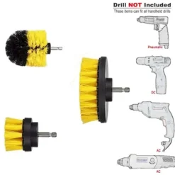 Skurborstar till Borrmaskin och Skruvdragare 3-pack