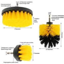 Skurborstar till Borrmaskin och Skruvdragare 3-pack