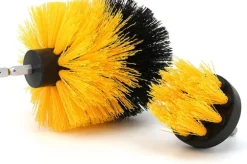 Skurborstar till borrmaskin/skruvdragare Gul 8 delar