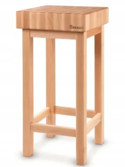 Slaktblock i trä med bas 40x40x85 cm Hendi