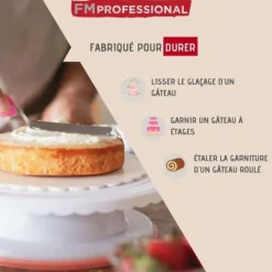 Slickerad vinklad bakspade i rostfritt stål 29 cm FM Professional Bageri