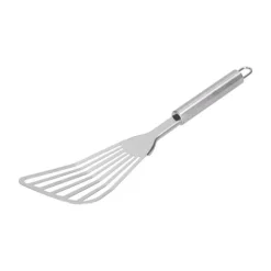 Slitsad Fiskspatel Tjock Polerad Fiskvändare Flipper för Kök Camping Restaurangspatel