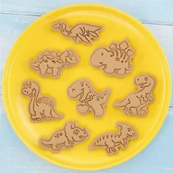 Små Kakformar av Plast - Dinosaurier - 8 st