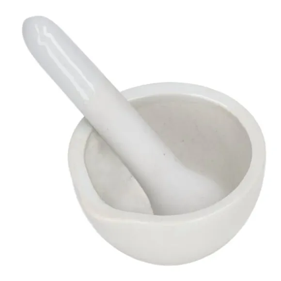 Små keramiska slipskålar - 10 set 60 ml mortel och mortelstöt för laboratorietillbehör