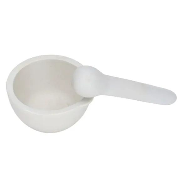 Små keramiska slipskålar - 10 set 60 ml mortel och mortelstöt för laboratorietillbehör