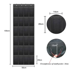 Smart Förvaringshylla till Dörr - Svart