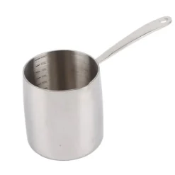 Smörvärmare i rostfritt stål med snabb värmeledning, tre lager, smörvärmare och noggranna skalor, 900 ml