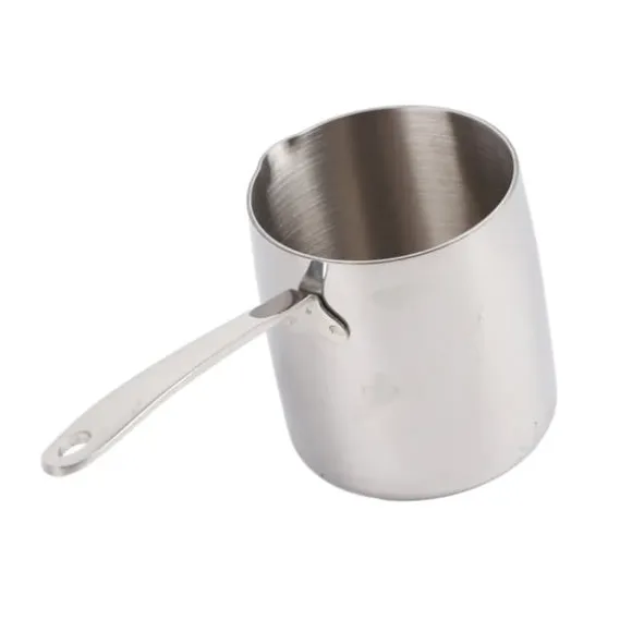 Smörvärmare i rostfritt stål med snabb värmeledning, tre lager, smörvärmare och noggranna skalor, 900 ml