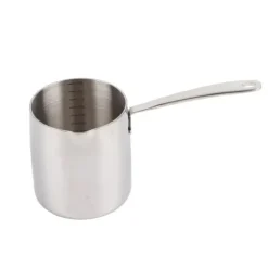 Smörvärmare i rostfritt stål med snabb värmeledning, tre lager, smörvärmare och noggranna skalor, 900 ml