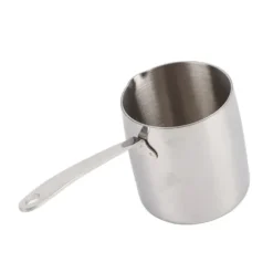 Smörvärmare i rostfritt stål med snabb värmeledning, tre lager, smörvärmare och noggranna skalor, 900 ml