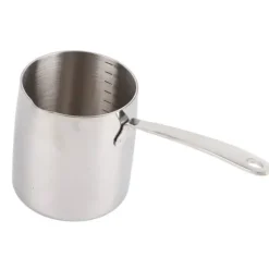 Smörvärmare i rostfritt stål med snabb värmeledning, tre lager, smörvärmare och noggranna skalor, 900 ml