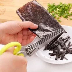 SM06267-Weiqiao örtsax 5-bladssax i rostfritt stål med utrustad med rengöringskam för Aromatiq-örter