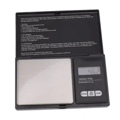 Smyckesvåg LCD-skärm 0,01 g till 1000 g Hög noggrannhet Enhetskonvertering Digital fickvåg för familjekök Café