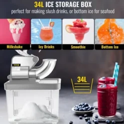 Snömaskin 47x36x85 cm Silver, rostfritt stål