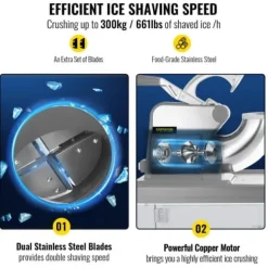 Snömaskin 47x36x85 cm Silver, rostfritt stål