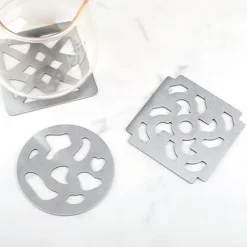 Snygg underläggshållare i rostfritt stål för moderna hem Model 4