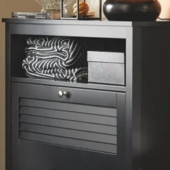 SoBuy Skoskåp med 2 fack Hallmöbel med förvaring FSR152-SCH