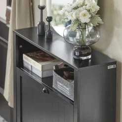 SoBuy Skoskåp med 2 fack, skoförvaring, FSR87-SCH