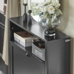 SoBuy Skoskåp med 2 fack, skoförvaring, FSR87-SCH