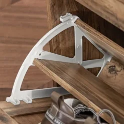 SoBuy Skoskåp med 3 fack Skohylla Hallmöbel med förvaring FSR137-L-F