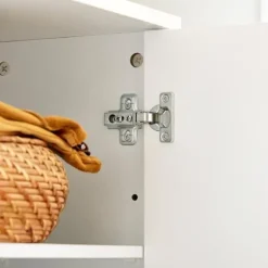 SoBuy Smal skoskåp med med 3 dörrar Skohylla Hallmöbler FSR114-W