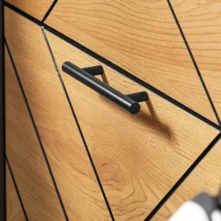 SoBuy Smalt skoskåp med 3 fack Skohylla hög Hallmöbler FSR164-SCH