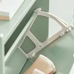 SoBuy Smalt skoskåp 100x19x90cm - 4 dörrar | Grön FSR100-GR