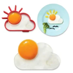 Solform för silikonägg på fat * Mått: 10,5 x 7,5 cm och 1,2 cm * Material: silikon Funktioner: äggform och...
