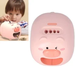 Solrosfrön Automatisk Skalare Skalöppnare Grisform Elektrisk Melonfröskalare för Gåvor Söt