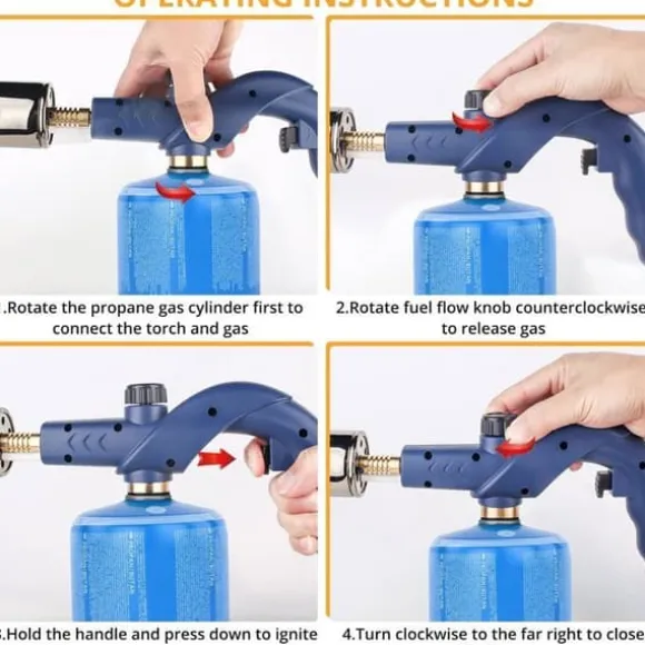 Sondiko S-pro Matlagningsbrännare - Kraftfull Svetsbrännare för Grillning