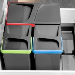 Sop 8198123 för kökslåda Återvinningsplast grå antracit Emuca