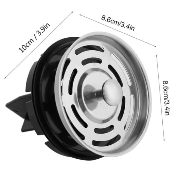 Sopförstörare med multifunktionsdispenser och tillbehör för vattenfilterplugg