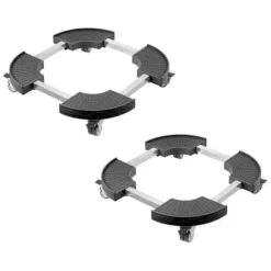 Soptunnedolly, 38x38x11 cm, Svart, Justerbar rullvagn