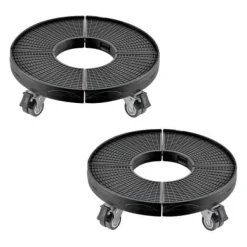 Soptunnedolly, 38x38x11 cm, Svart, Justerbar rullvagn