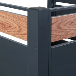 Soptunnesskydd Uusikaupunki 120x91x91 cm trämönster [en.casa]