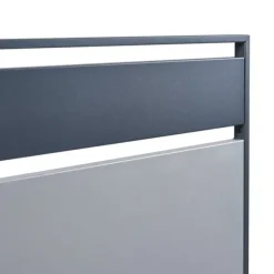 Soptunnesskydd Uusikaupunki 120x83x11 cm silver [en.casa]